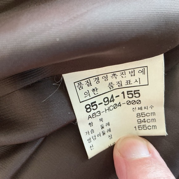 Vintage Ansich Women's 8-10? Brown Tweed Coat Korea Old Money Classic Preppy Y2K - Picture 10 of 10